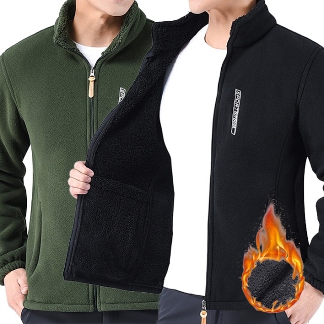 온기고정 양털 기모 플리스 집업 자켓