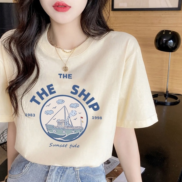 [주문폭주]데일리 프린팅 면 티셔츠