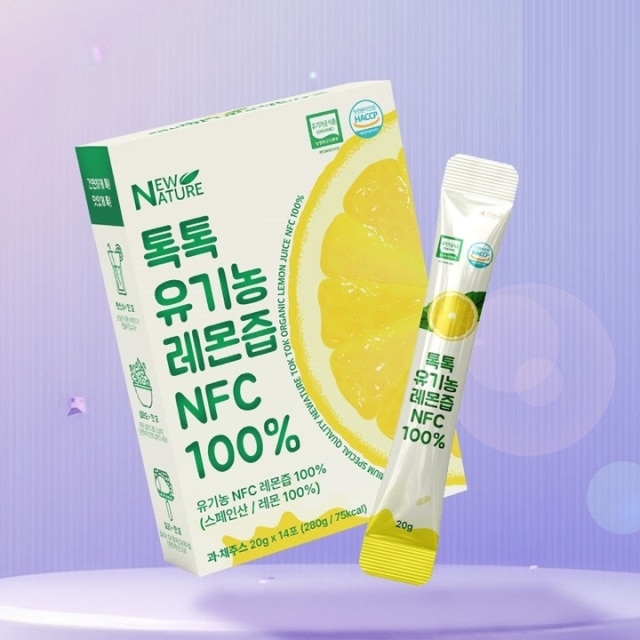 유기농 NFC 스페인 레몬 100% 뉴네이처 톡톡 레몬즙