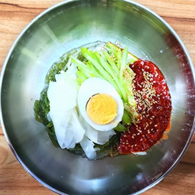 밀키트 냉면 2인분 1세트 이동천냉면 육수,양념장,면 1인분씩 개별포장