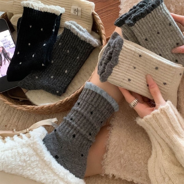 몽글몽글도트양말세트(5켤레세트)