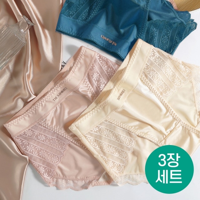 우아한실키비스코스팬티(3장세트)
